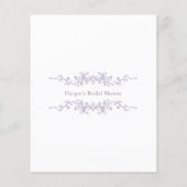 Classic Lavender 'Guess How Many' Bridal Game (Rückseite)