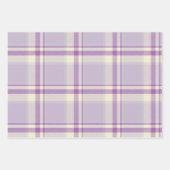 Classic Lavender Plaid Elegant Holiday Christmas Geschenkpapier Set (Vorderseite)