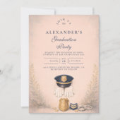 Classic Law Enforcement Graduation Ceremony Einladung (Vorderseite)