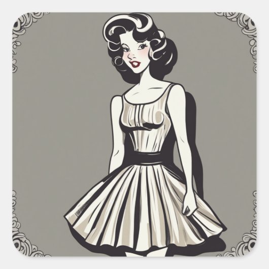 Classic LBD Fashion Sticker (Vorderseite)