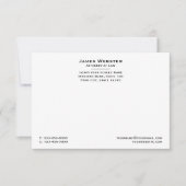 Classic Legal & Beruflich Attorney Black Mitteilungskarte (Vorderseite)