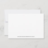 Classic Legal & Beruflich Attorney Black Mitteilungskarte (Rückseite)