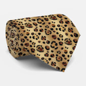 Classic Leopard Print Pattern Krawatte (Gerollt)