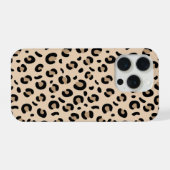 Classic Leopard Print Phone Case Stylish Animal Pa iPhone Hülle (Rückseite (Horizontal))
