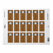 Classic Letter d Monogram, Vetical Address Labels. Adressaufkleber (Vorne)