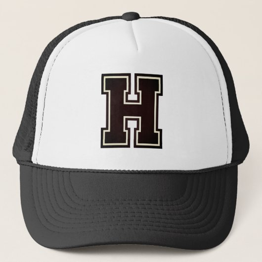 Classic Letter "H" Trucker Hat Truckerkappe (Vorderseite)