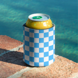 Classic light blue checkerboard  dosenkühler