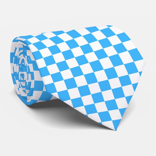 Classic light blue checkerboard  krawatte