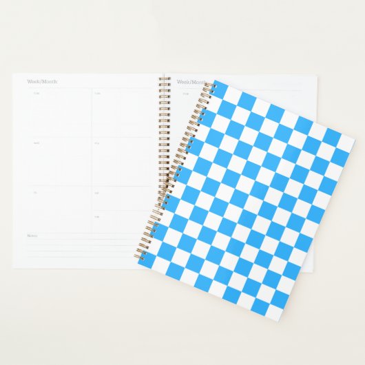 Classic light blue checkerboard  planer (Anzeige)