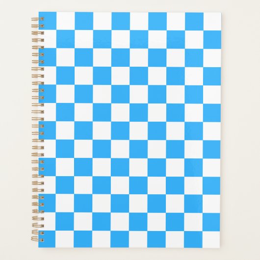 Classic light blue checkerboard  planer (Vorderseite)