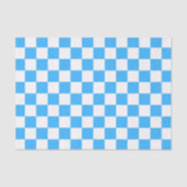 Classic light blue checkerboard  seidenpapier (Vorderseite)