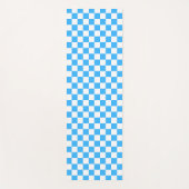 Classic light blue checkerboard  yogamatte (Vorderseite)