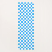 Classic light blue checkerboard  yogamatte (Rückseite)