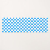 Classic light blue checkerboard  yogamatte (Vorderseite (Horizontal))