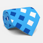 Classic Light Blue Kariert Unisex Neck Tie Krawatte (Gerollt)