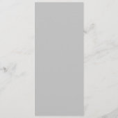 Classic Light Gray Calligraphy Formal Wedding Menükarte (Rückseite)