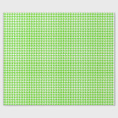 Classic Light Green and White Houndstooth Pattern Geschenkpapier (Flach)