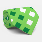 Classic Light Green Kariert Unisex Neck Tie Krawatte (Gerollt)