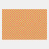 Classic Light Green, Pink Kariert Geschenkpapier Set (Vorderseite)