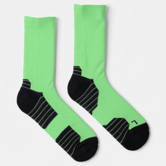 Classic Light Green Socks Soft Sleek und stilvoll Socken (Rechts)