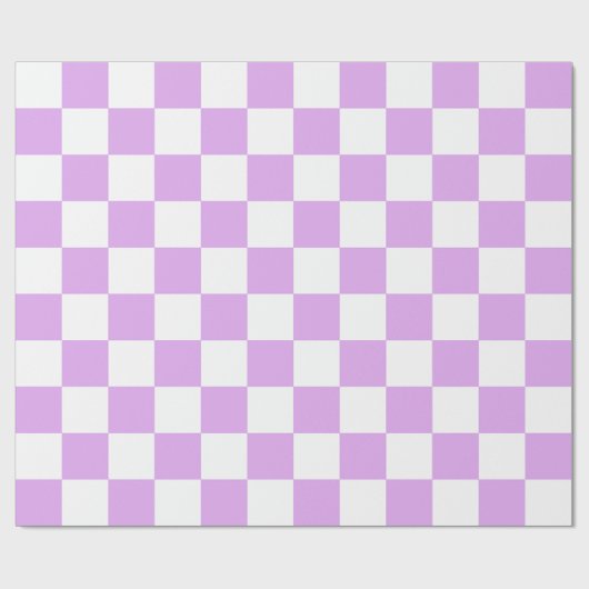 Classic light lavender checkerboard  geschenkpapier (Flach)