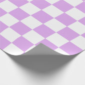 Classic light lavender checkerboard  geschenkpapier (Ecke)