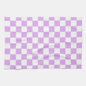 Classic light lavender checkerboard  geschirrtuch (Horizontal)