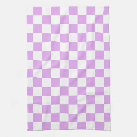 Classic light lavender checkerboard  geschirrtuch (Vertikal)