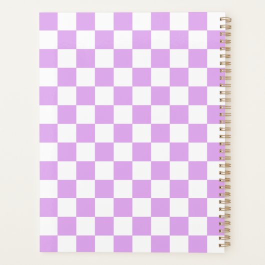 Classic light lavender checkerboard  planer (Rückseite)