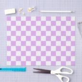 Classic light lavender checkerboard  seidenpapier (Handwerk)