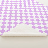 Classic light lavender checkerboard  sherpadecke (3/4)