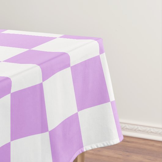 Classic light lavender checkerboard  tischdecke (Beispiel)