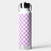 Classic light lavender checkerboard trinkflasche (Vorderseite)