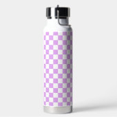 Classic light lavender checkerboard  trinkflasche (Links)