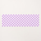 Classic light lavender checkerboard  yogamatte (Rückseite (Horizontal))