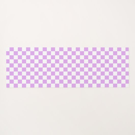 Classic light lavender checkerboard  yogamatte (Rückseite (Horizontal))