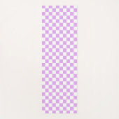 Classic light lavender checkerboard  yogamatte (Vorderseite)