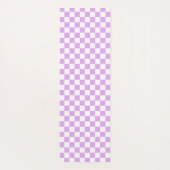 Classic light lavender checkerboard  yogamatte (Rückseite)
