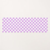 Classic light lavender checkerboard  yogamatte (Vorderseite (Horizontal))