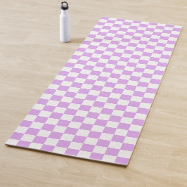 Classic light lavender checkerboard  yogamatte