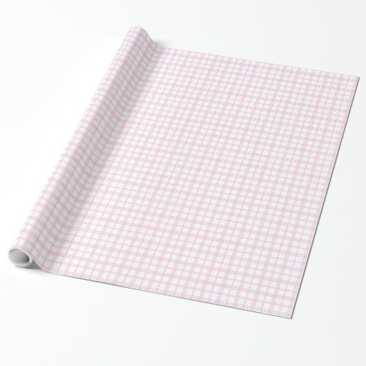 Classic Light Pink Tartan 70th Birthday Wrapping Geschenkpapier (Ungerollt)