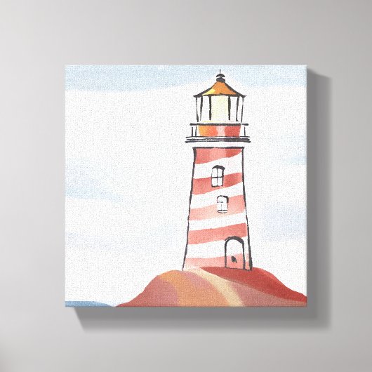 Classic Lighthouse | Meeresküste Leinwanddruck (Vorderseite)