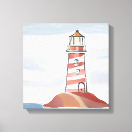 Classic Lighthouse | Meeresküste Leinwanddruck