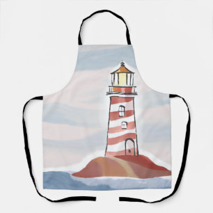 Classic Lighthouse   Meeresküste Schürze