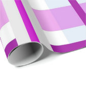 Classic Lila Rustic Buffalo Kariert Geschenkpapier (Rolleneckpunkt)