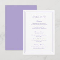 Classic Lilac Elegant Wedding