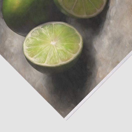 Classic Limes Still Kitchen Art Decoupage Seidenpapier (Ausschnitt)