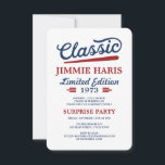 Classic Limited Edition Funny Birthday Einladung<br><div class="desc">Classic Limited Edition Funny Birthday Vintag Aged to Perfection Funny Birthday Invite Vintag 1944 1945 1946 1947 1948 1949 1950 1951 1952 1953 1954 1955 1956 1957 1958 1959 1960 1961 1962 1963 1964 1965 1966 1967 1968 969 1970 1971 1972 1973 1974 1975 1976 1977 1978 1979 1980 1981...</div>