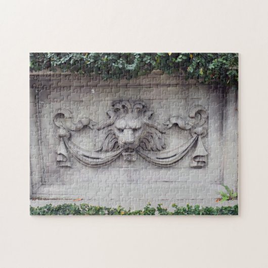 Classic Lion Head Architectural Relief Puzzle (Horizontal)