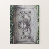 Classic Lion Head Architectural Relief Puzzle (Vertikal)